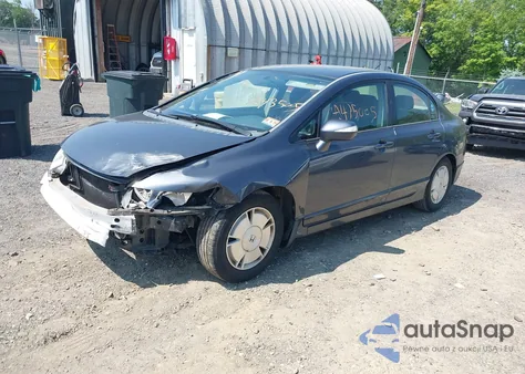 2006 Honda Civic Hybrid z USA, uszkodzony, nr VIN JHMFA36206S014171